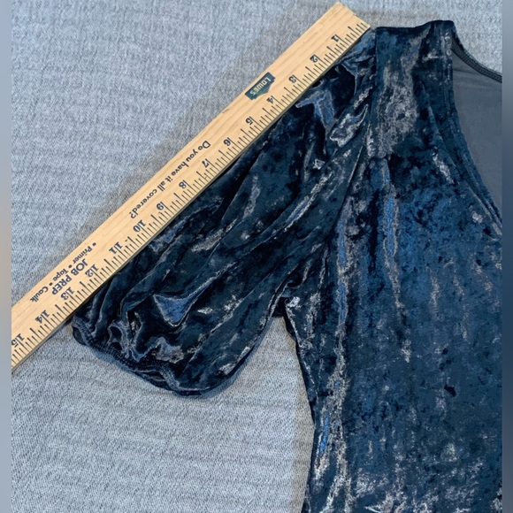 Free People Intimately Don’t You Wish Body Suit Velvet Silver/Gray Size Large - Picture 8 of 11